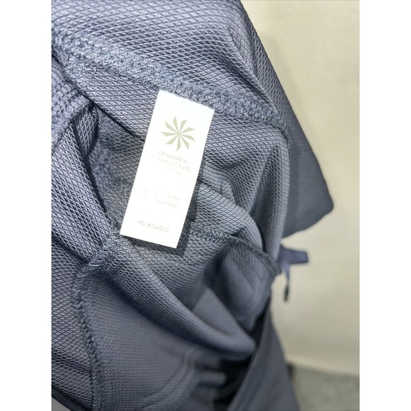 Athleta Pants Womens 12 Blue Midtown Athleisure Straight Leg Pockets Drawstring - Picture 6 of 12